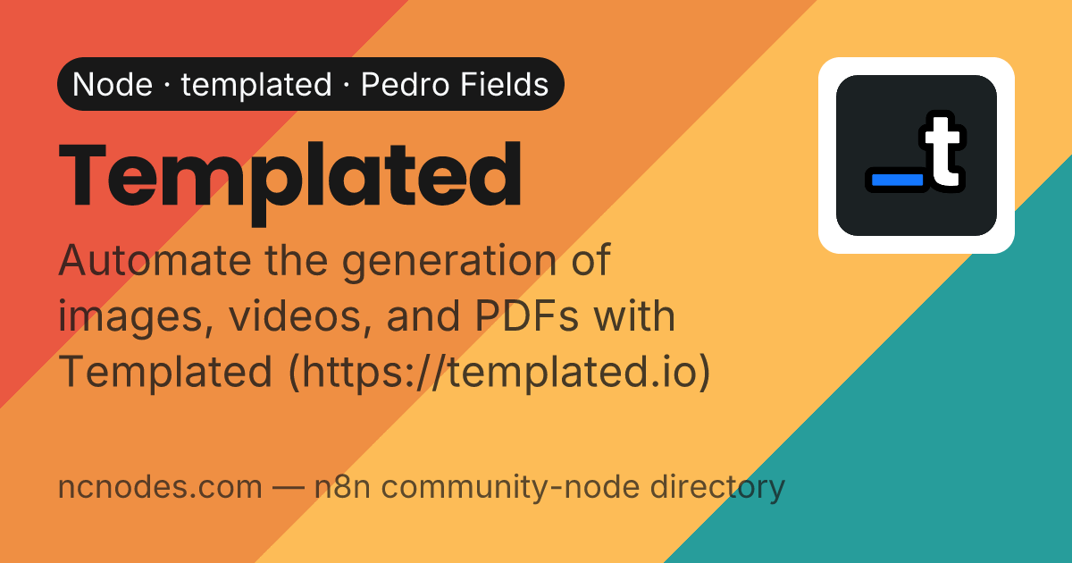 Templated | n8n community node | NCNodes